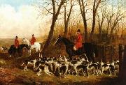 unknow artist Classical hunting fox, Equestrian and Beautiful Horses, 048. Germany oil painting artist